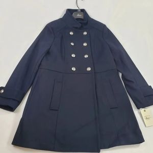 G.H. Bass & Co. Wool Peacoat Womens Medium Navy blue : GHAW1124/GAWTG70007
